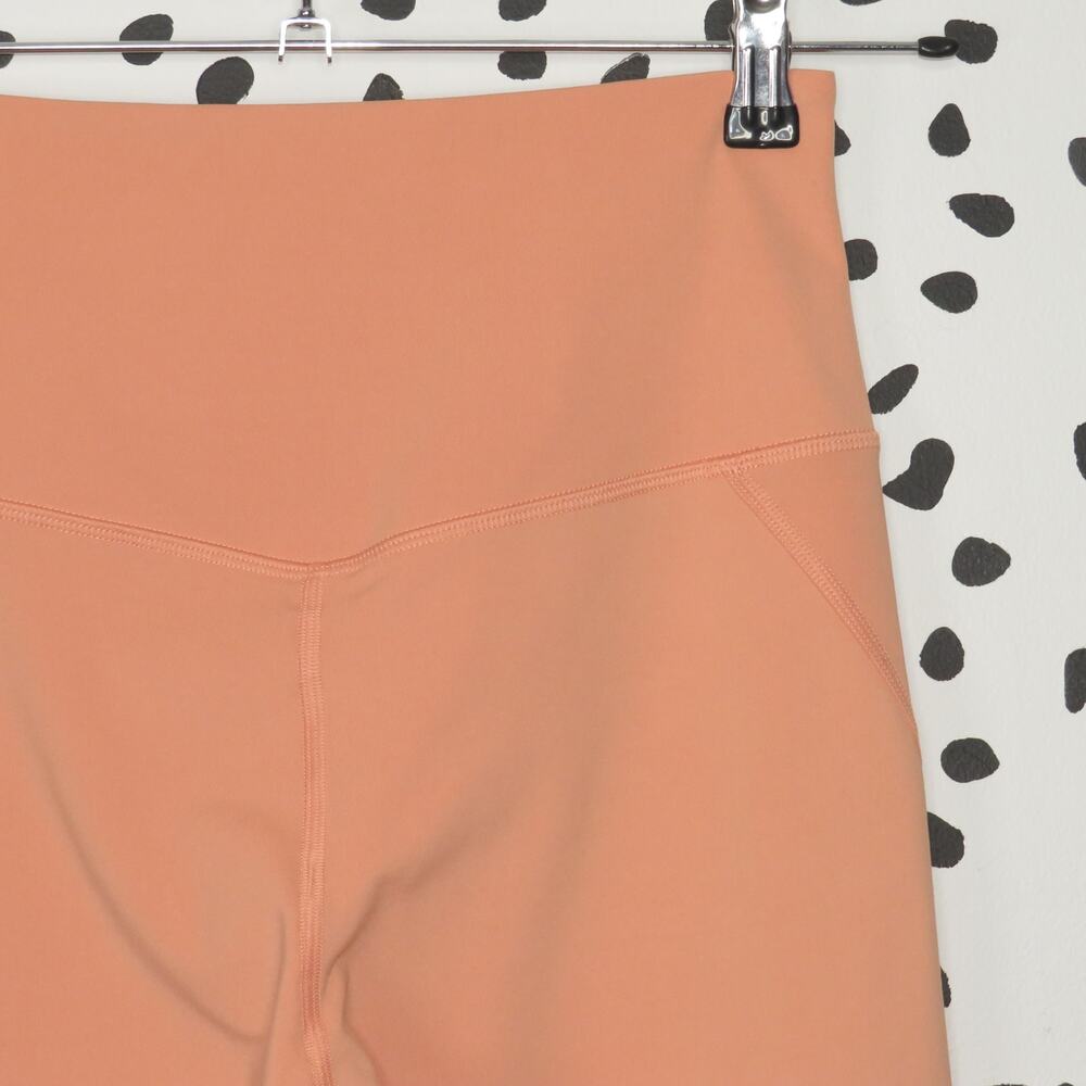 Girlfriend Collective Peach Orange High Waist Activewear Leggings - Picture 6 of 8